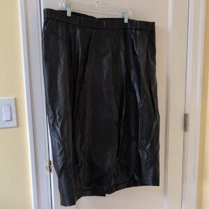 Vegan Leather Skirt